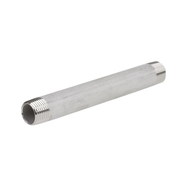 Smith-Cooper 1.25 in. MPT x 1.25 in. Dia. x 3 in. MPT Stainless Steel Pipe Nipple 4868444 - main